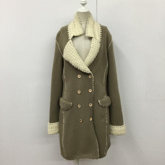 古着 USED コート コート一般 46 無地 ベージュ / ベージュ /  レディース USED 古着 中古 10090681