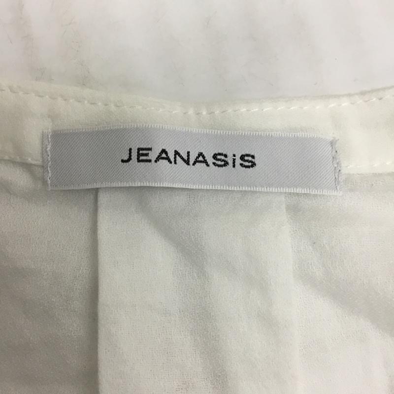 ジーナシス JEANASIS カットソー 七分袖 刺繍 カットソー FREE 刺繍 白 / ホワイト /  レディース USED 古着 中古 10090682