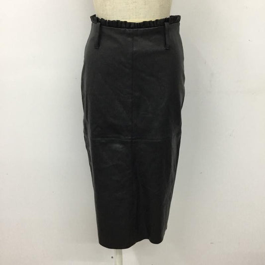ザラベーシック ZARA BASIC スカート ひざ丈スカート XS 無地 黒 / ブラック /  レディース USED 古着 中古 10090685