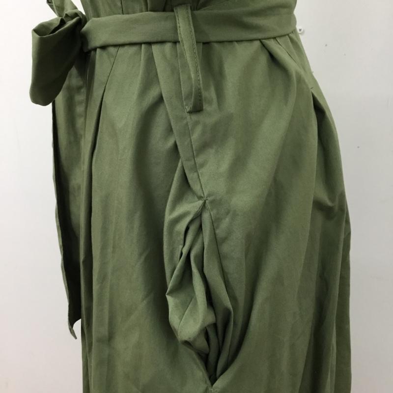 ローリーズファーム LOWRYS FARM ワンピース ロングスカート FREE 無地 カーキ / カーキ /  レディース USED 古着 中古 10090688