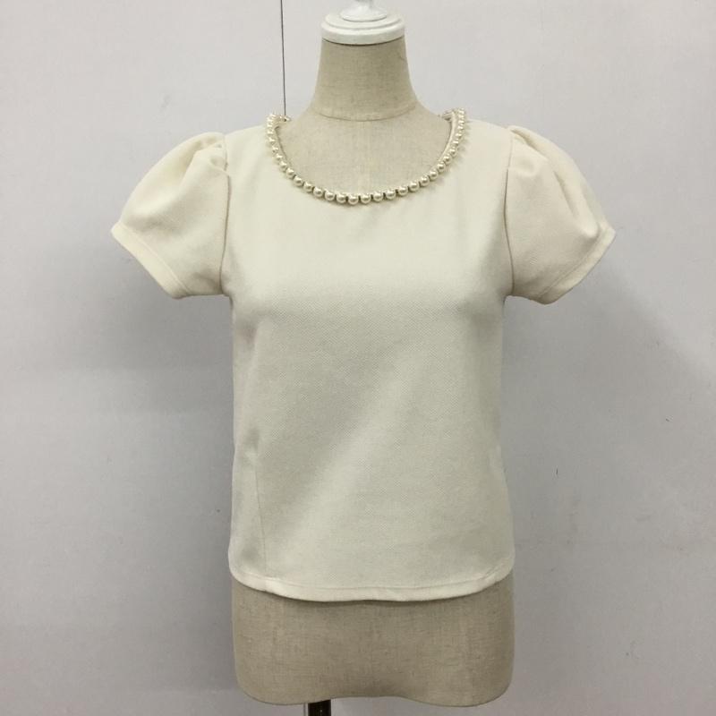 ダズリン dazzlin カットソー 半袖 S 無地 白 / ホワイト /  レディース USED 古着 中古 10090695