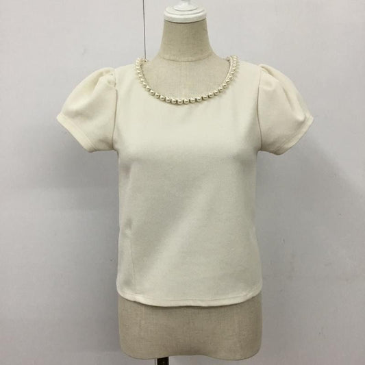 ダズリン dazzlin カットソー 半袖 S 無地 白 / ホワイト /  レディース USED 古着 中古 10090695