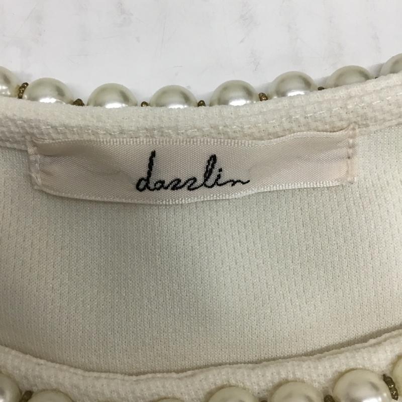 ダズリン dazzlin カットソー 半袖 S 無地 白 / ホワイト /  レディース USED 古着 中古 10090695