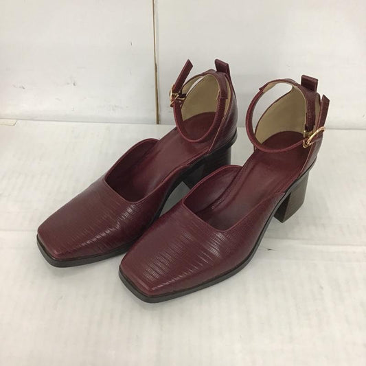 マウジー MOUSSY パンプス パンプス 6330 METAL ANKLE STRAPパンプス 22.5cm  えんじ / ワインレッド /  レディース USED 古着 中古 10090700