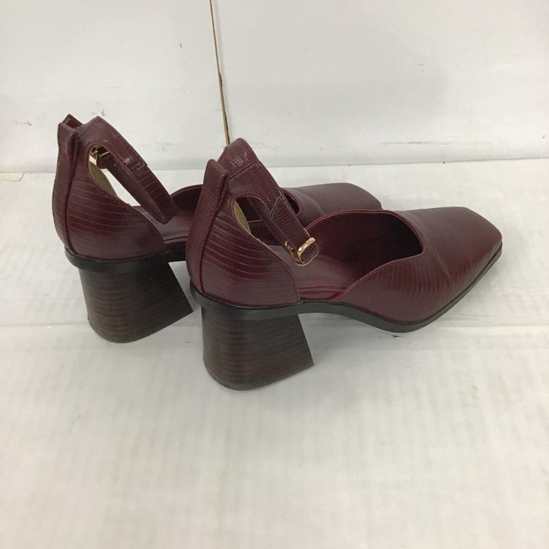 マウジー MOUSSY パンプス パンプス 6330 METAL ANKLE STRAPパンプス 22.5cm  えんじ / ワインレッド /  レディース USED 古着 中古 10090700
