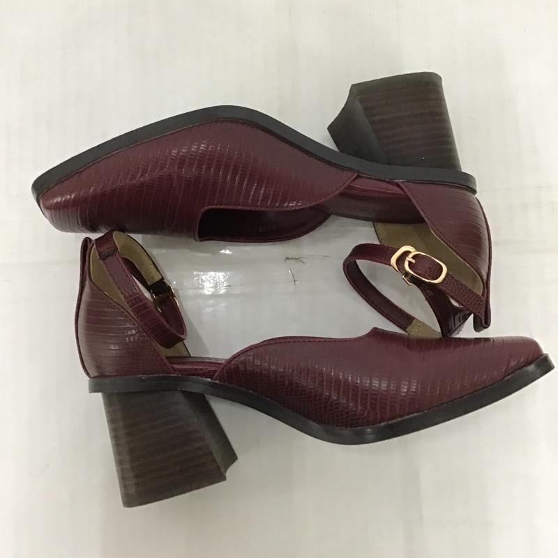 マウジー MOUSSY パンプス パンプス 6330 METAL ANKLE STRAPパンプス 22.5cm  えんじ / ワインレッド /  レディース USED 古着 中古 10090700