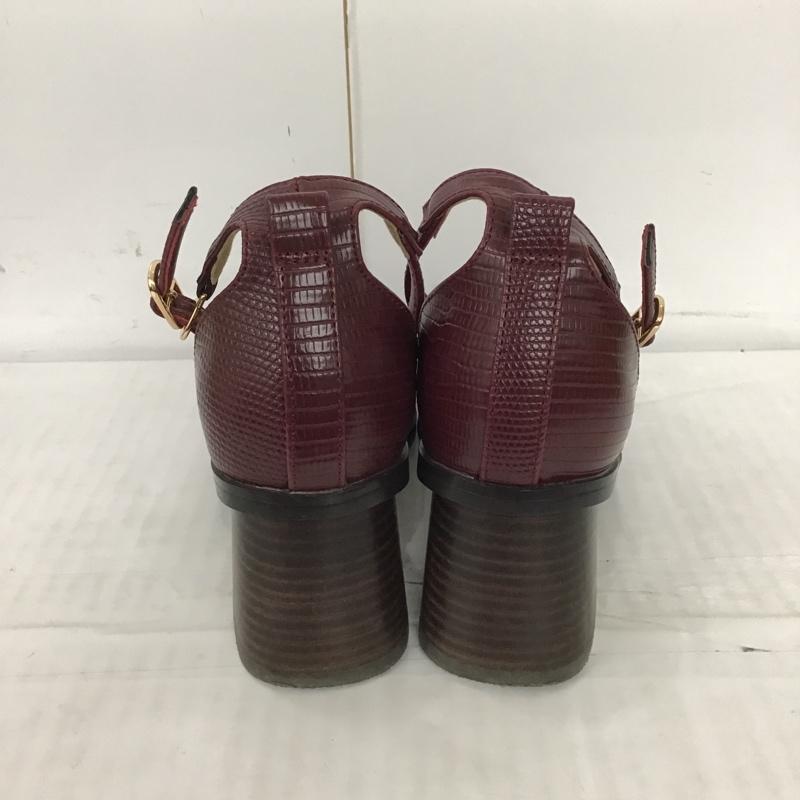 マウジー MOUSSY パンプス パンプス 6330 METAL ANKLE STRAPパンプス 22.5cm  えんじ / ワインレッド /  レディース USED 古着 中古 10090700