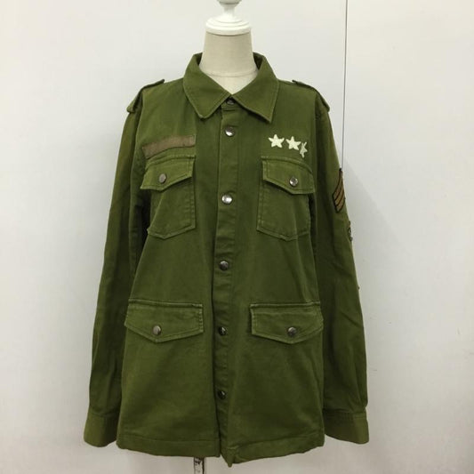 エックスガール X-girl ジャケット、上着 ジャケット、ブレザー ミリタリー 2 無地 カーキ / カーキ /  レディース USED 古着 中古 10090711