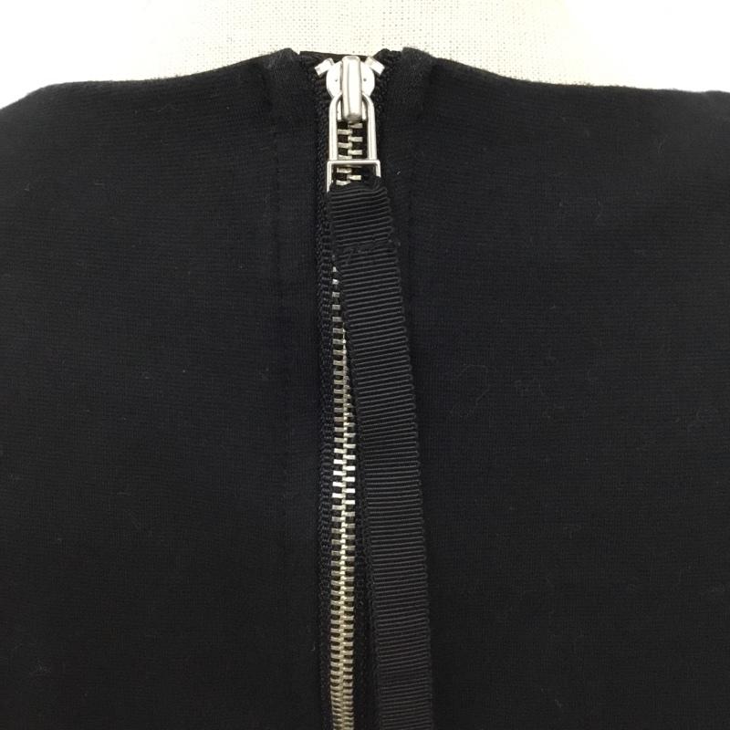 イネド INED カットソー 七分袖 9 無地 黒 / ブラック /  レディース USED 古着 中古 10090719