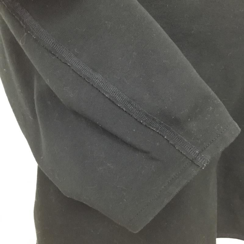 イネド INED カットソー 七分袖 9 無地 黒 / ブラック /  レディース USED 古着 中古 10090719