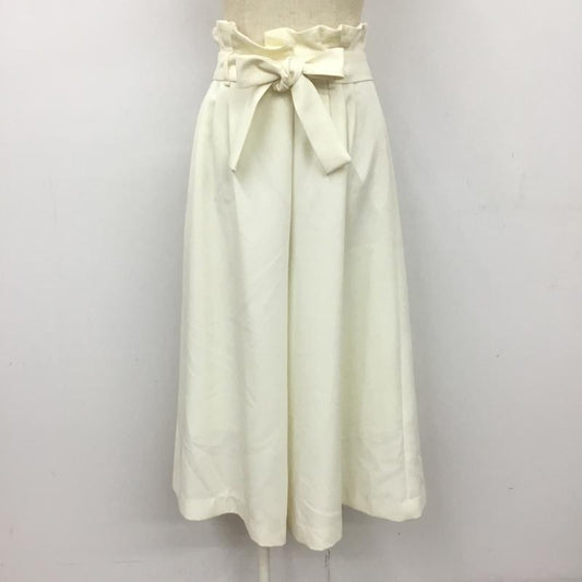 シンプリシテェ Simplicite ボトムス ボトムス ワイドパンツ S 無地 白 / ホワイト /  レディース USED 古着 中古 10090735