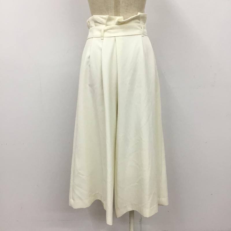 シンプリシテェ Simplicite ボトムス ボトムス ワイドパンツ S 無地 白 / ホワイト /  レディース USED 古着 中古 10090735