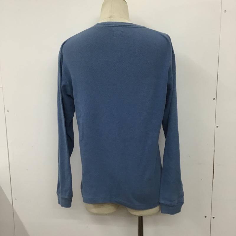 テンダーロイン TENDERLOIN Tシャツ 長袖 胸ポケット S 無地 青 / ブルー /  メンズ USED 古着 中古 10090743