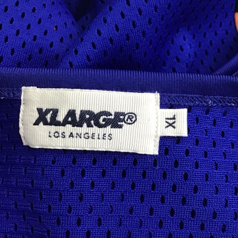 エクストララージ XLARGE タンクトップ タンクトップ 01161311 メッシュ XL チェック 青 / ブルー / X 黒 / ブラック / X 橙 / オレンジ /  メンズ USED 古着 中古 10090768