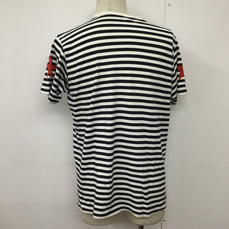 エフシーレアルブリストル F.C.Real Bristol Tシャツ 半袖 FCRB-145007 ロゴ L ボーダー柄 白 / ホワイト / X 紺 / ネイビー / X 赤 / レッド /  メンズ USED 古着 中古 10090772