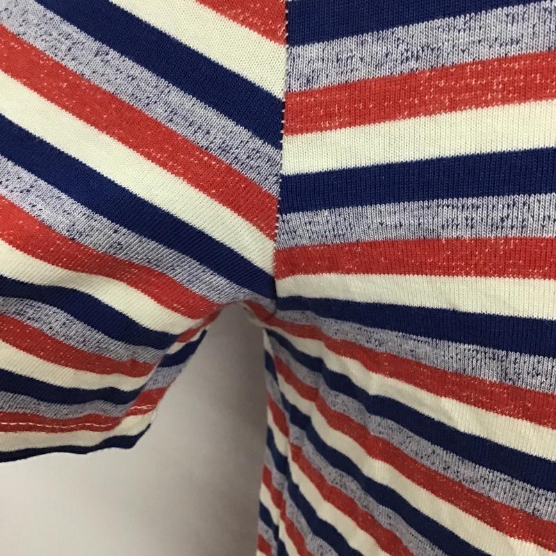 アーバンリサーチ URBAN RESEARCH Tシャツ 半袖 6788012 トリコロール 40 ボーダー柄 白 / ホワイト / X 青 / ブルー / X 赤 / レッド /  メンズ USED 古着 中古 10090777