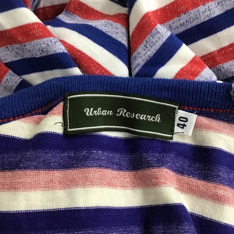 アーバンリサーチ URBAN RESEARCH Tシャツ 半袖 6788012 トリコロール 40 ボーダー柄 白 / ホワイト / X 青 / ブルー / X 赤 / レッド /  メンズ USED 古着 中古 10090777