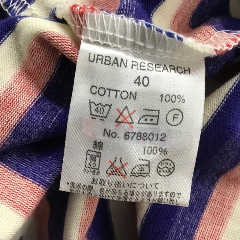 アーバンリサーチ URBAN RESEARCH Tシャツ 半袖 6788012 トリコロール 40 ボーダー柄 白 / ホワイト / X 青 / ブルー / X 赤 / レッド /  メンズ USED 古着 中古 10090777