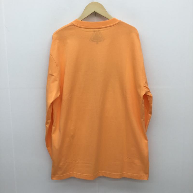 パレス PALACE Tシャツ 長袖 LONGSLEEVE XL ロゴ、文字 橙 / オレンジ /  メンズ USED 古着 中古 10090830