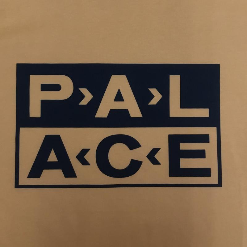 パレス PALACE Tシャツ 長袖 LONGSLEEVE XL ロゴ、文字 橙 / オレンジ /  メンズ USED 古着 中古 10090830