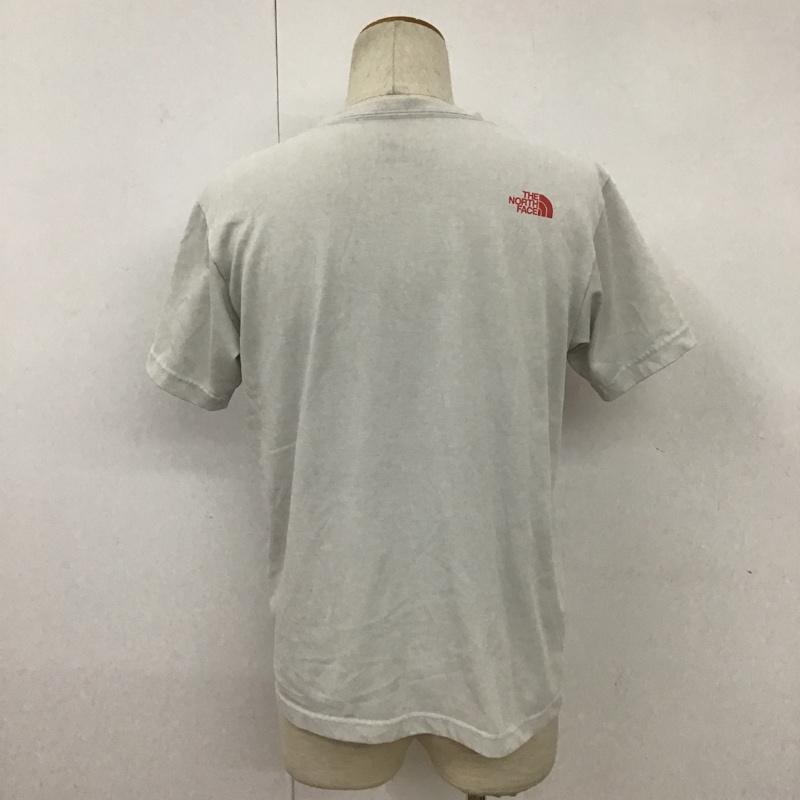 ザノースフェイス THE NORTH FACE Tシャツ 半袖 NT32043 メンズ ショートスリーブカラードビッグロゴティー L ロゴ、文字 X プリント 灰 / グレー / X 白 / ホワイト / X 赤 / レッド /  メンズ USED 古着 中古 10090914