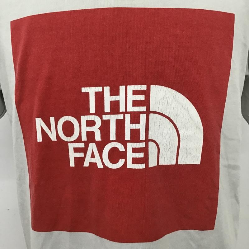 ザノースフェイス THE NORTH FACE Tシャツ 半袖 NT32043 メンズ ショートスリーブカラードビッグロゴティー L ロゴ、文字 X プリント 灰 / グレー / X 白 / ホワイト / X 赤 / レッド /  メンズ USED 古着 中古 10090914
