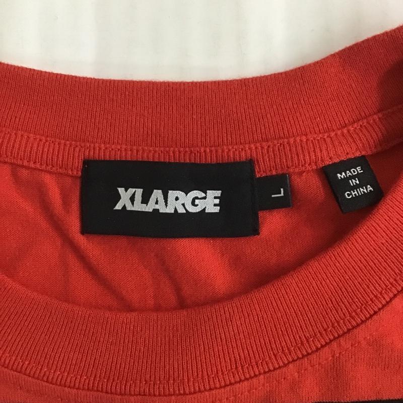 エクストララージ XLARGE Tシャツ 半袖 101222011037 STRIPETEE ボーダーTシャツ L ボーダー柄 黒 / ブラック / X 赤 / レッド / X 黄 / イエロー /  メンズ USED 古着 中古 10090919