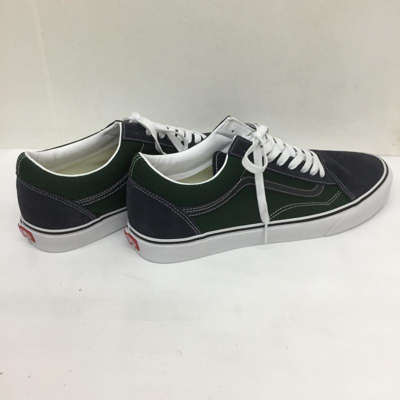 バンズ VANS スニーカー スニーカー OLD SKOOL オールドスクール VN0A5JMI1T8 30.0cm ロゴ、文字 緑 / グリーン / X 紺 / ネイビー /  メンズ USED 古着 中古 10090928