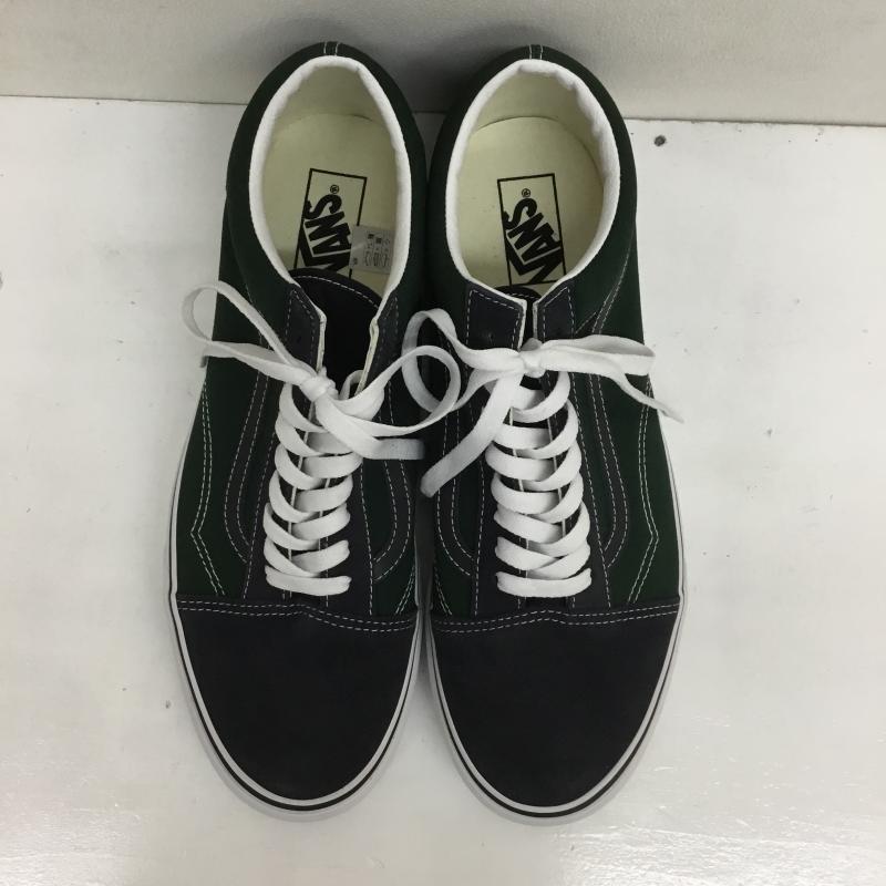 バンズ VANS スニーカー スニーカー OLD SKOOL オールドスクール VN0A5JMI1T8 30.0cm ロゴ、文字 緑 / グリーン / X 紺 / ネイビー /  メンズ USED 古着 中古 10090928