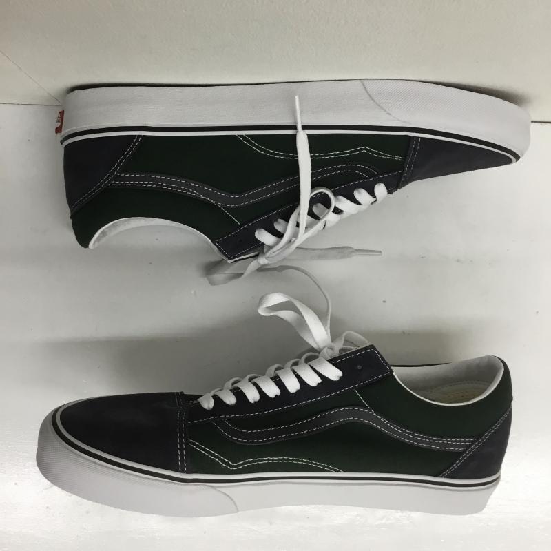 バンズ VANS スニーカー スニーカー OLD SKOOL オールドスクール VN0A5JMI1T8 30.0cm ロゴ、文字 緑 / グリーン / X 紺 / ネイビー /  メンズ USED 古着 中古 10090928