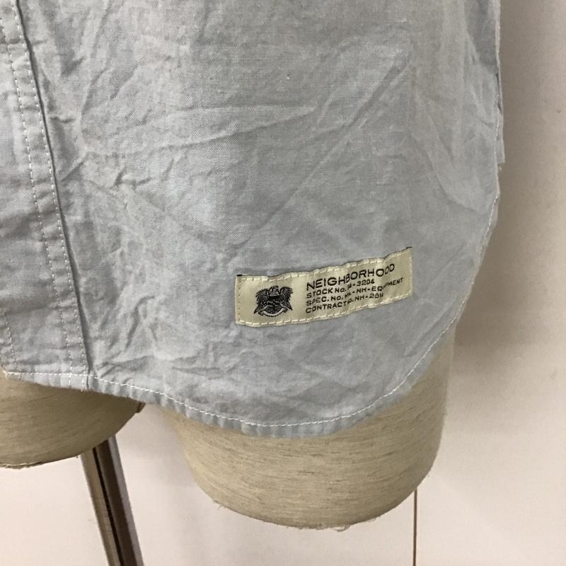 ネイバーフッド NEIGHBORHOOD シャツ、ブラウス 長袖 152BENH-SHM03 S ロゴ、文字 水色 / ライトブルー /  メンズ USED 古着 中古 10090963
