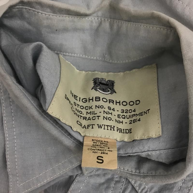 ネイバーフッド NEIGHBORHOOD シャツ、ブラウス 長袖 152BENH-SHM03 S ロゴ、文字 水色 / ライトブルー /  メンズ USED 古着 中古 10090963
