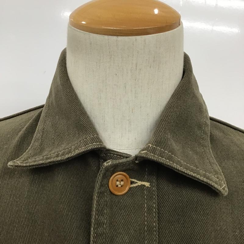 ポスト POST ジャケット、上着 ジャケット、ブレザー デニムジャケット S 無地 カーキ / カーキ /  メンズ USED 古着 中古 10090982