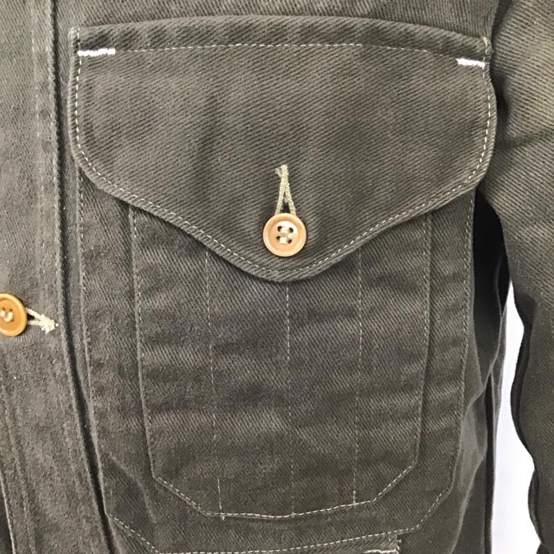 ポスト POST ジャケット、上着 ジャケット、ブレザー デニムジャケット S 無地 カーキ / カーキ /  メンズ USED 古着 中古 10090982