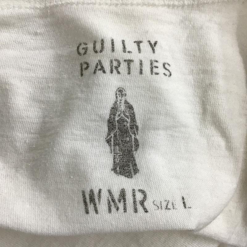 ギルティーパーティーズ GUILTYPARTIES Tシャツ 半袖 WAKO MARIA L ロゴ、文字 X プリント 白 / ホワイト /  メンズ USED 古着 中古 10090990