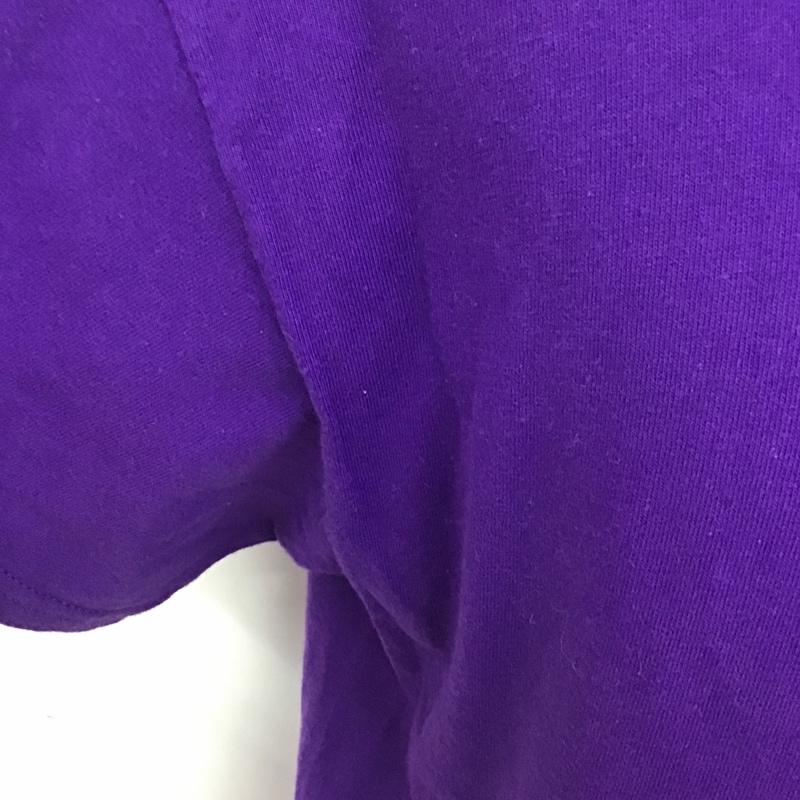ギルダン GILDAN Tシャツ 半袖 プリントTシャツ L ロゴ、文字 紫 / パープル /  メンズ USED 古着 中古 10091014