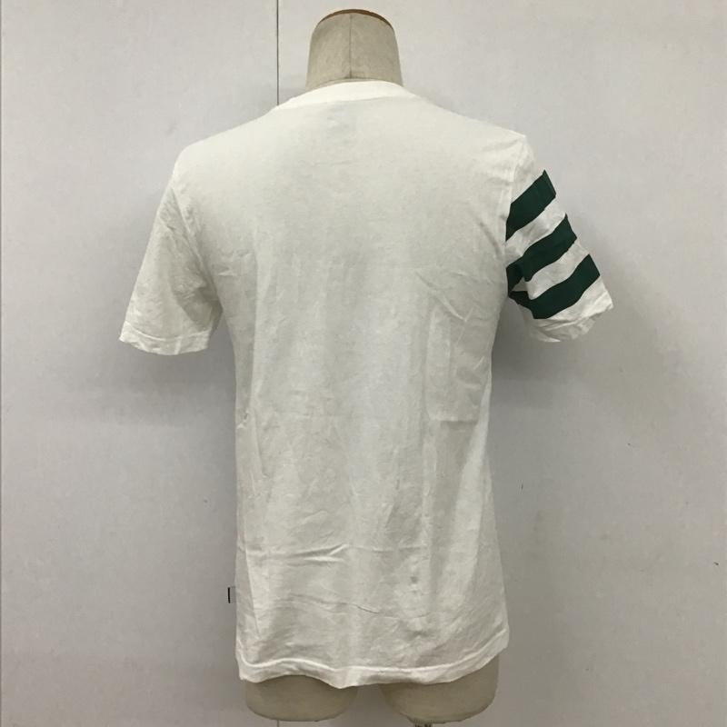 アディダス adidas Tシャツ 半袖 EC4883 プリント M ロゴ、文字 白 / ホワイト / X 緑 / グリーン /  メンズ USED 古着 中古 10091026