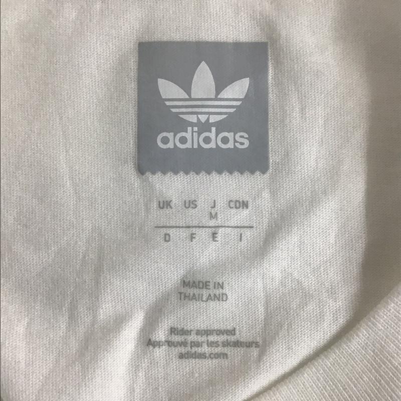 アディダス adidas Tシャツ 半袖 EC4883 プリント M ロゴ、文字 白 / ホワイト / X 緑 / グリーン /  メンズ USED 古着 中古 10091026