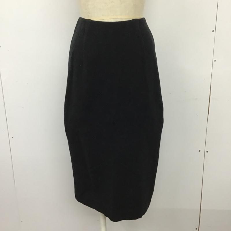 グリーンレーベルリラクシング green label relaxing スカート ひざ丈スカート タイトスカート 無地 黒 / ブラック /  レディース USED 古着 中古 10091060