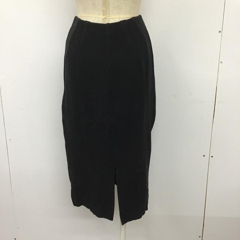 グリーンレーベルリラクシング green label relaxing スカート ひざ丈スカート タイトスカート 無地 黒 / ブラック /  レディース USED 古着 中古 10091060