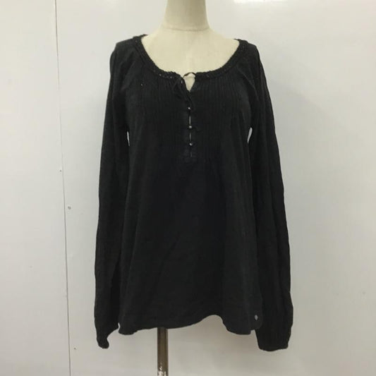 デニムアンドサプライラルフローレン DENIM & SUPPLYRALPHLAUREN カットソー 長袖 S 無地 黒 / ブラック /  レディース USED 古着 中古 10091063