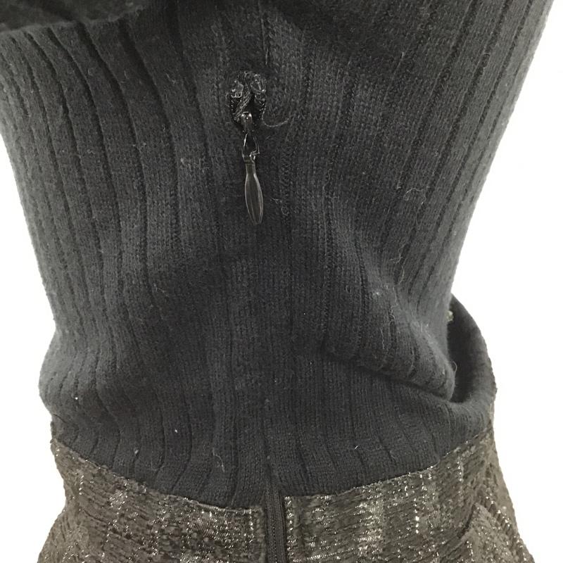 ジルスチュアート JILLSTUART ワンピース ひざ丈スカート S 無地 黒 / ブラック /  レディース USED 古着 中古 10091065