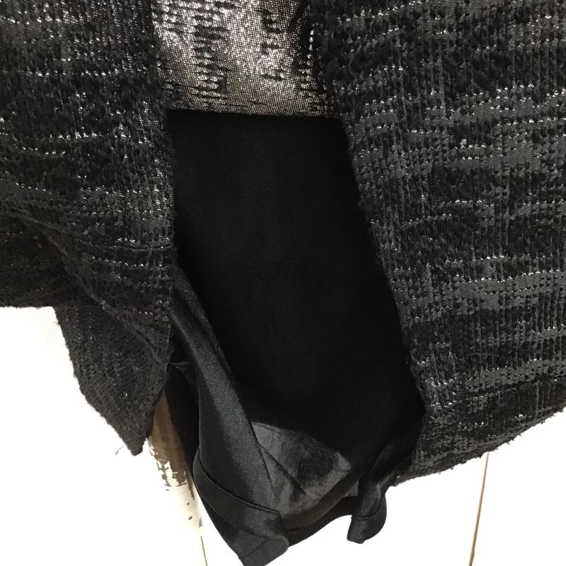 ジルスチュアート JILLSTUART ワンピース ひざ丈スカート S 無地 黒 / ブラック /  レディース USED 古着 中古 10091065