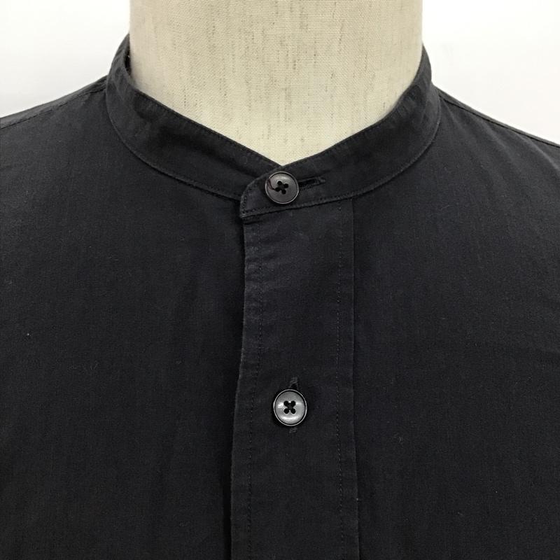 コモリ COMOLI シャツ、ブラウス 長袖 S03-02002 バンドカラー 2 無地 紺 / ネイビー /  メンズ USED 古着 中古 10091077