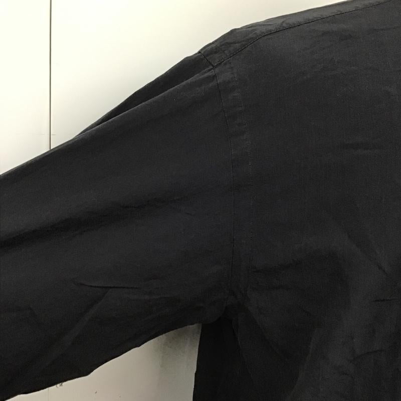 コモリ COMOLI シャツ、ブラウス 長袖 S03-02002 バンドカラー 2 無地 紺 / ネイビー /  メンズ USED 古着 中古 10091077