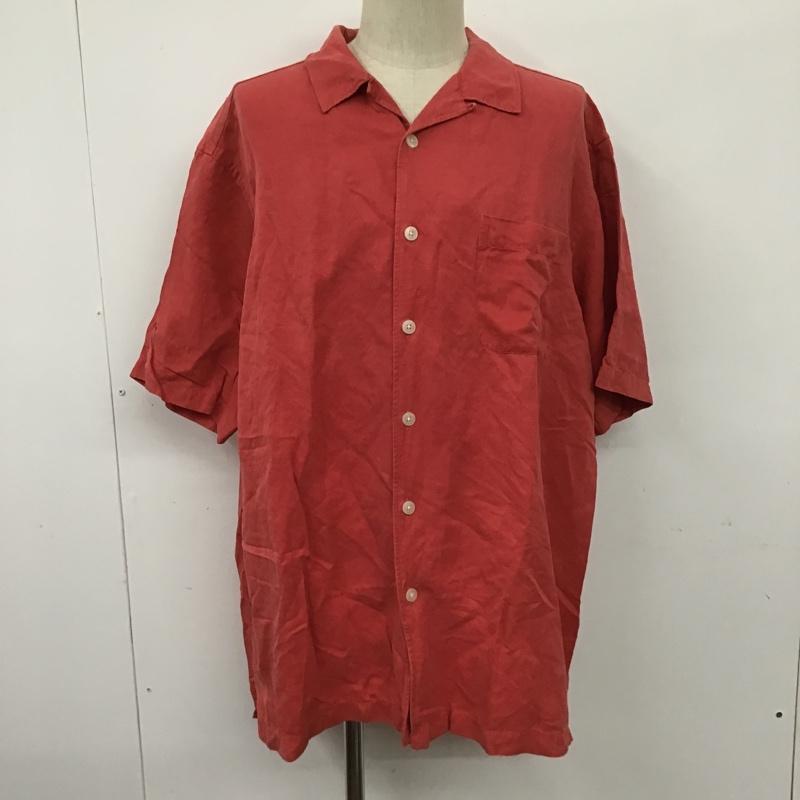 ダニエル・クレミュ DANIEL CREMIEUX シャツ、ブラウス 半袖 XL 無地 赤 / レッド /  メンズ USED 古着 中古 10091104