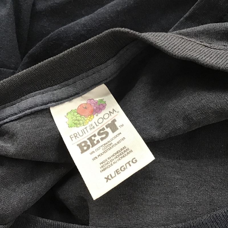 フルーツオブザルーム FRUIT OF THE LOOM Tシャツ 半袖 used 古着 XL プリント 黒 / ブラック /  メンズ USED 古着 中古 10091106