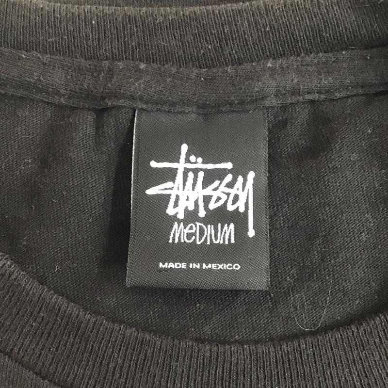 ステューシー STUSSY Tシャツ 半袖 A BATHING APE ロゴ M プリント 黒 / ブラック /  メンズ USED 古着 中古 10091120