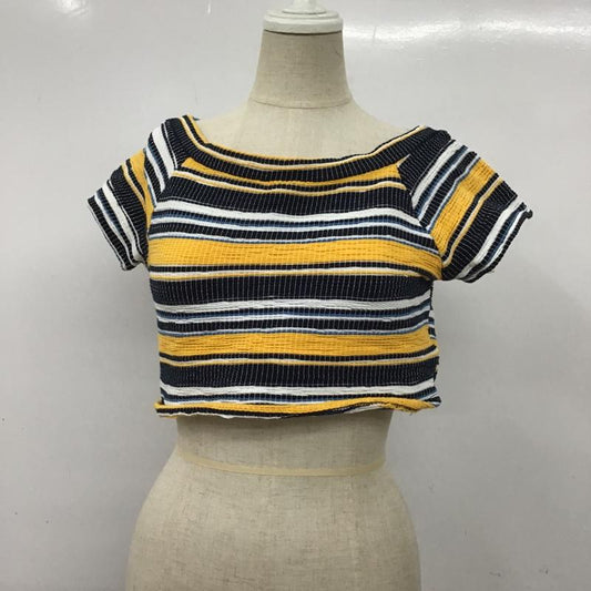 ザラ ZARA カットソー 半袖 M ボーダー柄 マルチカラー / マルチカラー /  レディース USED 古着 中古 10091133