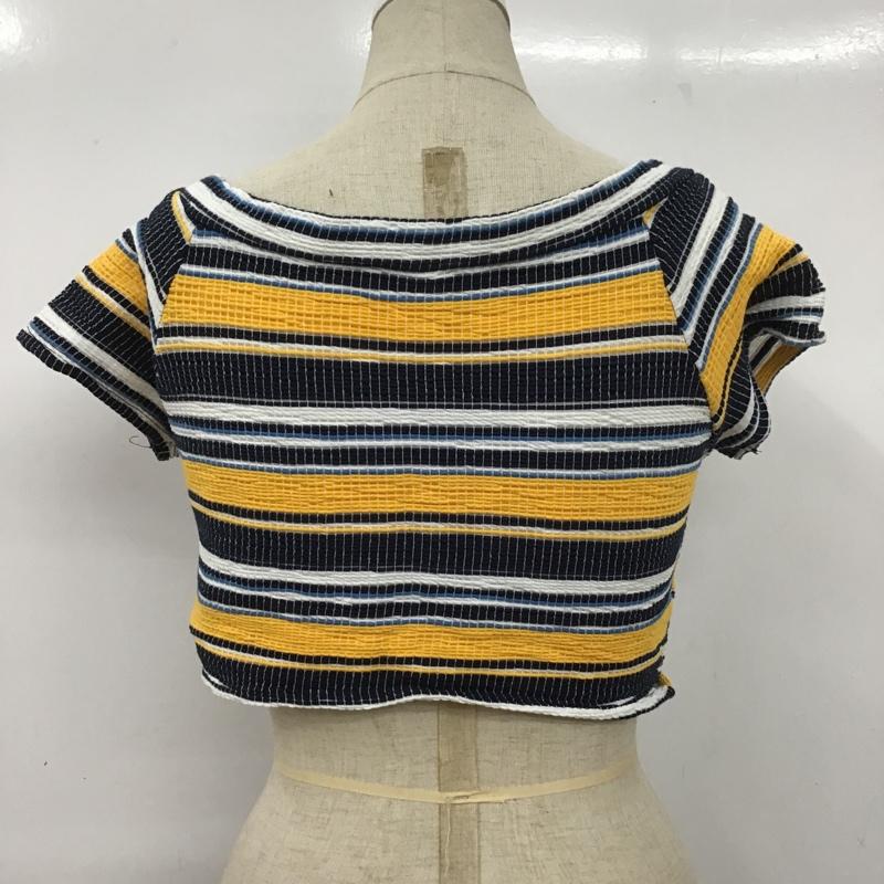ザラ ZARA カットソー 半袖 M ボーダー柄 マルチカラー / マルチカラー /  レディース USED 古着 中古 10091133